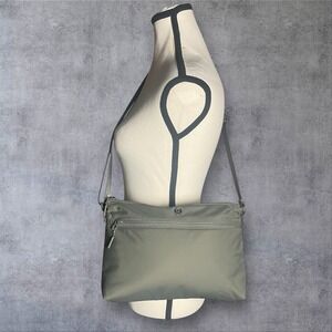 Lululemon New Parent Crossbody  Diaper Bag Purse Olive Green Versatile Light